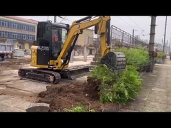 Tweedehands Cat 303 mini graafmachine 0,12m3 emmer 3600kg Gewicht Voor bouwgebruik